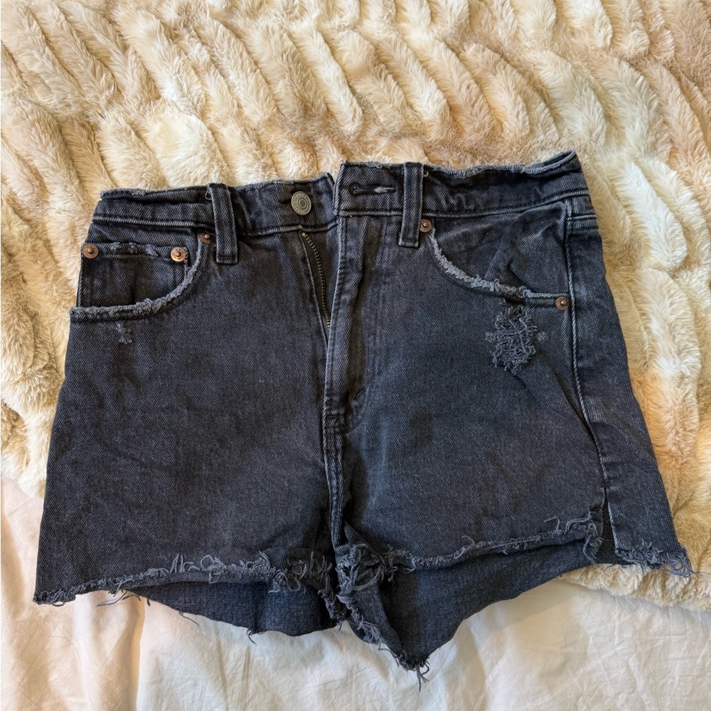 Abercrombie & Fitch Dark Gray Jean Shorts